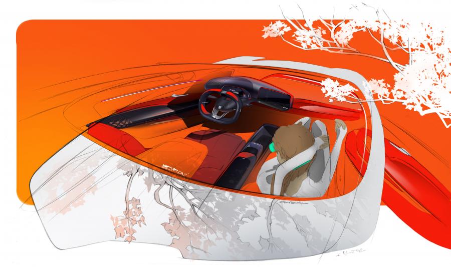 Эскиз Seat el-Born Concept 2019 года  (фото 13 из 14)